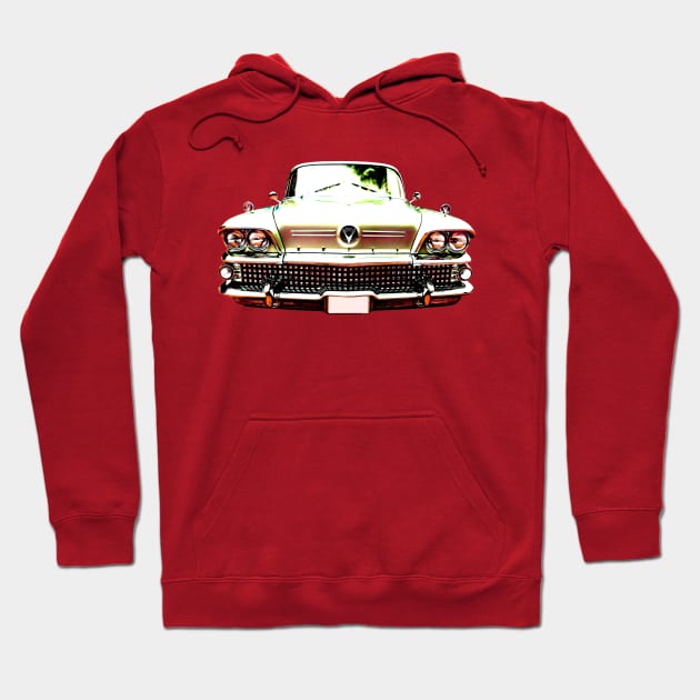 Buick Riviera 1950s American classic car high contrast Hoodie by soitwouldseem